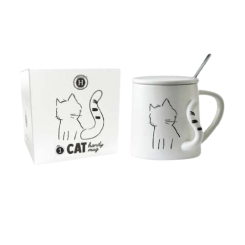 Himalaya Handy Mug Ceramica Cat Gatto Con Cucchiaino 350ml