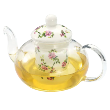 himalaya handy teapot rosa - teiera in vetro borosilicato
