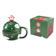 himalaya handy xmas christmas ball mug green 350ml