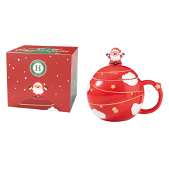 himalaya handy xmas christmas ball mug red 350ml