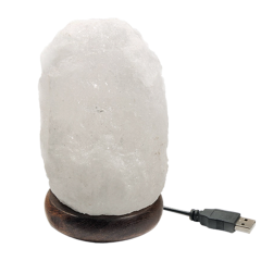 himalaya lampada di sale usb bianca multicolore