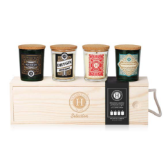 himalaya candle - candela selection gin in box legno 4 pezzi 