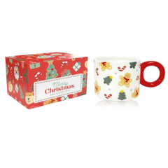 hymalaya handy xmas mug tazza natale maniglia rossa 420ml