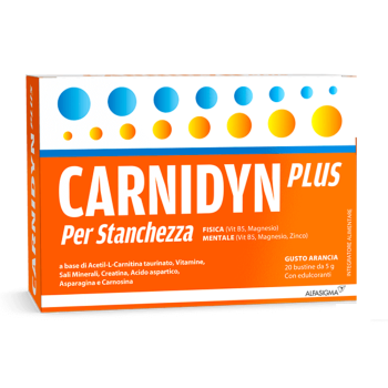 carnidyn plus gusto arancia 20 bustine 5g