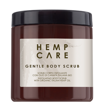 hemp care gentle body scrub - esfoliante corpo con olio di canapa italiana bio 250ml