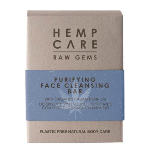 Hemp Care Raw Gems Purifying Face Cleansing Bar - Sapone Solido Detergente Viso Purificante Con Oli