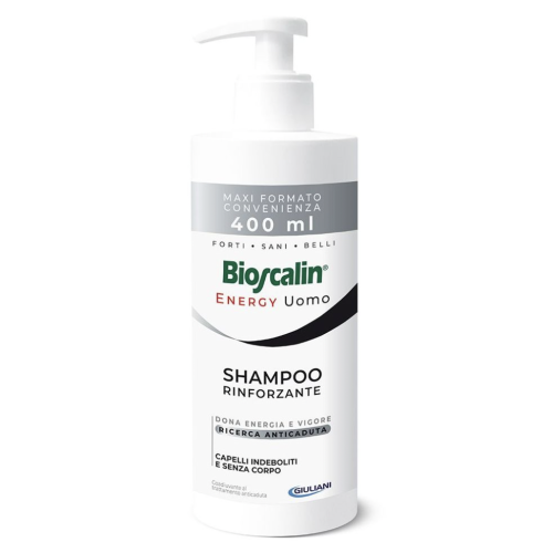 Bioscalin Energy Shampoo Rinforzante Uomo Formato Maxi Convenienza 400ml