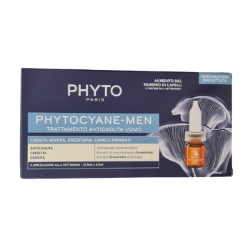 phytocyane trattamento uomo anti-caduta capelli severa 12 fiale 3,5ml