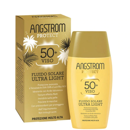 Angstrom Protect Crema Fluida Solare Viso Ultra Light Spf50+ 40ml