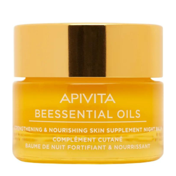 apivita beessential oils - balsamo notte rinforzante e nutriente trattamento supplementare per la pelle 15ml