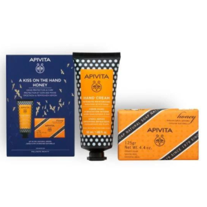Apivita Cofanetto Gift Idea Regalo - A Kiss On The Hand (Honey) Protezione E Cura Delle Mani - 2 Prodotti
