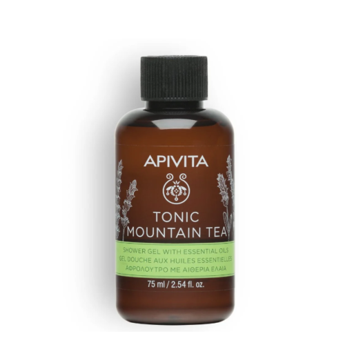 Apivita Tonic Mountain Tea - Gel Doccia Con Oli Essenziali 75ml
