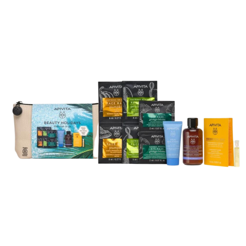 Apivita Travel Kit Beauty Holidays - Set Formato Viaggio Viso E Occhi