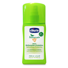 Chicco Zanza Spray Naturale Anti-Zanzare Rinfrescante & Protettivo 100ml