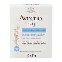 aveeno baby soothing oat bath soak - polvere bagno lenitivo 5 bustine 21g