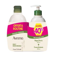 aveeno bagno doccia 500ml + crema idratante 300ml