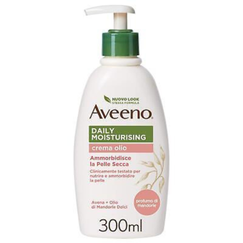 Aveeno Crema Olio Idratante Corpo Daily Moisturising Con Olio Di Mandorle Dolci Protegge E Nutre La