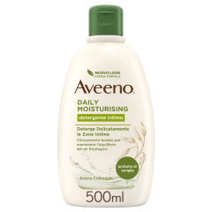 aveeno daily moisturising detergente intimo lenitivo profumo di vaniglia 500ml