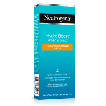 neutrogena hydro boost uban protect protezione solare fluida viso spf 25 50ml