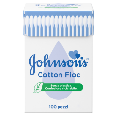 johnsons baby cotton fioc bastoncini in puro cotone 100 pezzi