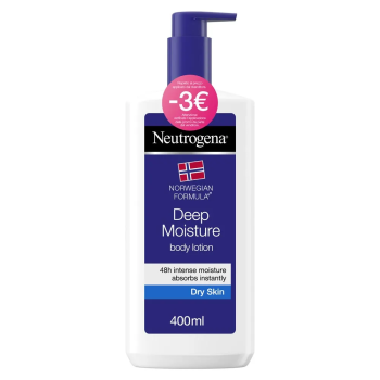neutrogena crema corpo fluida idratazione intensa profumata pelle secca 400ml promo