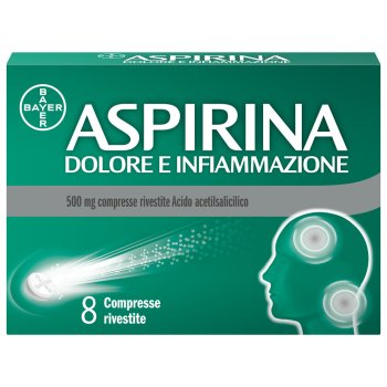aspirina dolore & infiammazione 500mg 8 compresse