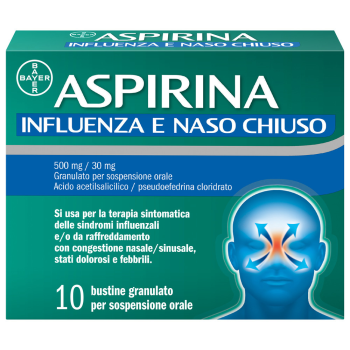 aspirina influenza & naso chiuso 10 bustine