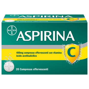 aspirina c  400 + 240 mg 20 compresse effervescenti