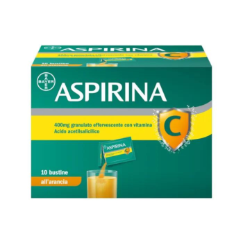 aspirina granulato effervescente con vitamina c 10 bustine 400 mg