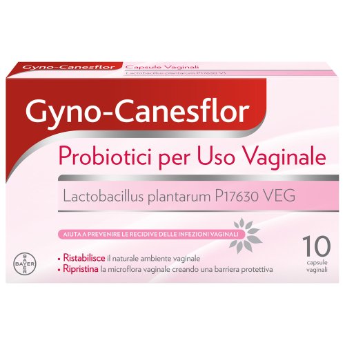 Gyno-Canesflor Probiotico Per Uso Vaginale 10 Capsule Vaginali