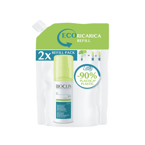 Bioclin Deo 24h Fresh Eco-Ricarica Deodorante Per Pelle Normale Con Delicata Profumazione 200ml
