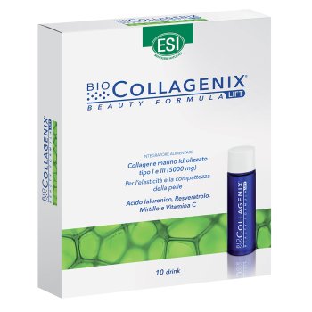 esi biocollagenix beauty formula lift 10 drink - integratore antiage da bere a base di collagene marino 
