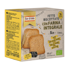 fior di loto fette biscottate integrali di frumento senza zucchero 300g