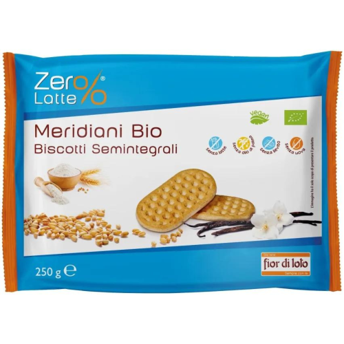 Fior Di Loto Zero % Latte Meridiani Biscotti Semintegrali 250g