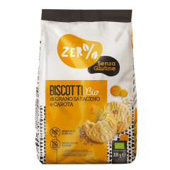 fior di loto zero % glutine - biscotti bio di grano saraceno e carota 300g