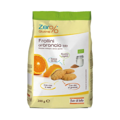 fior di loto zero % glutine frollini arancia con riso e mais 200g