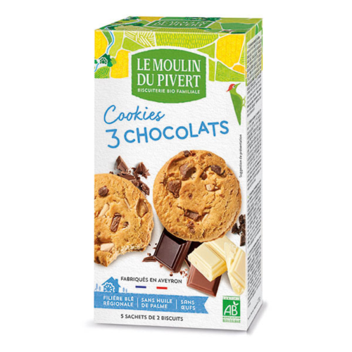 Le Moulin Du Pivert - Cookies 3 Chocolats 175g