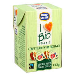 menz & gasser bio - confettura extra monodose assortita 4 x 20g