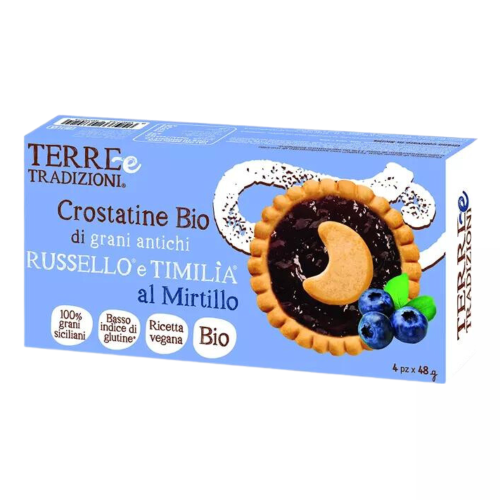 Terre E Tradizioni - Crostatina Di Grani Antichi Al Mirtillo 4 X 48gr