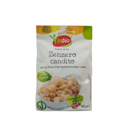 vivibio zenzero candito cubi senza glutine bio 55gr