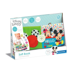 clementoni gioco baby disney soft book - libro attività 0+m