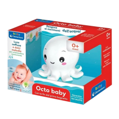 clementoni gioco baby octopus - il mio primo bagnetto dolce polipo interattivo 0+ mesi