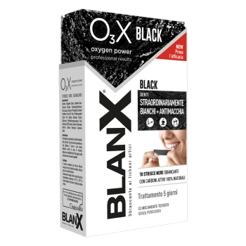 blanx o3x strisce sbiancanti black 5 pezzi