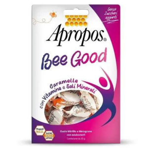 Apropos Bee Good Caramelle Multivitaminiche Mirtillo Melograno 50mg