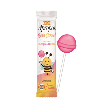 apropos bee good lecca lecca energia e difese gusto fragola 1 pezzo