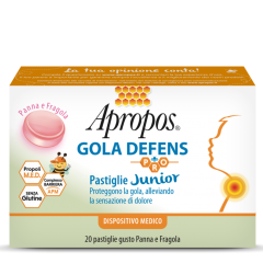 apropos gola defens junior panna e fragola 20 pastiglie