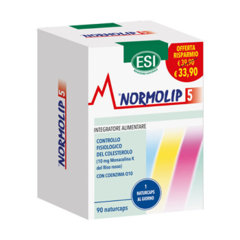esi normolip 5 controllo del colesterolo 90 naturcaps taglio prezzo