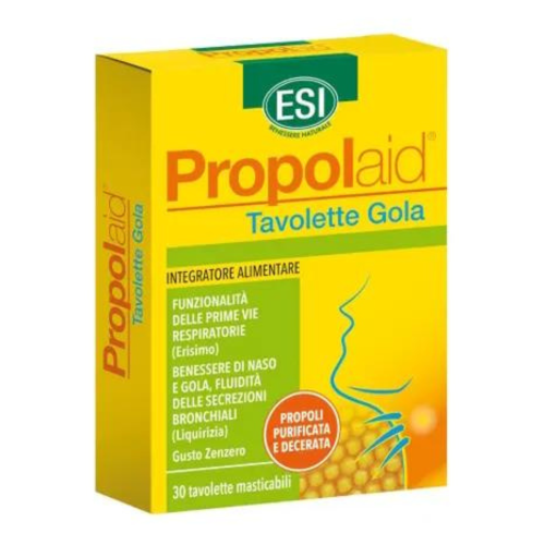 Esi Propolaid Gola 30 Tavolette Masticabili Gusto Zenzero