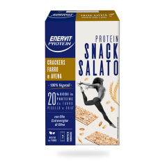 enervit protein crackers snack salato farro e avena 7 minipack 25g