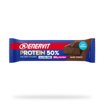 enervit protein bar 50% dark choco | barretta proteica post allenamento 40 g